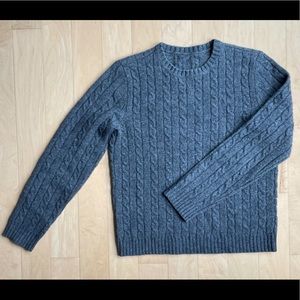 Ralph Lauren Grey Cable Knit Sweater